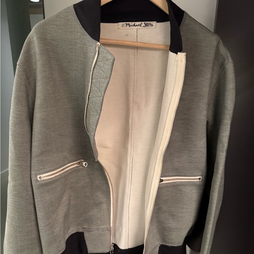 Michael Kors Men's Gray Bomber Jacket